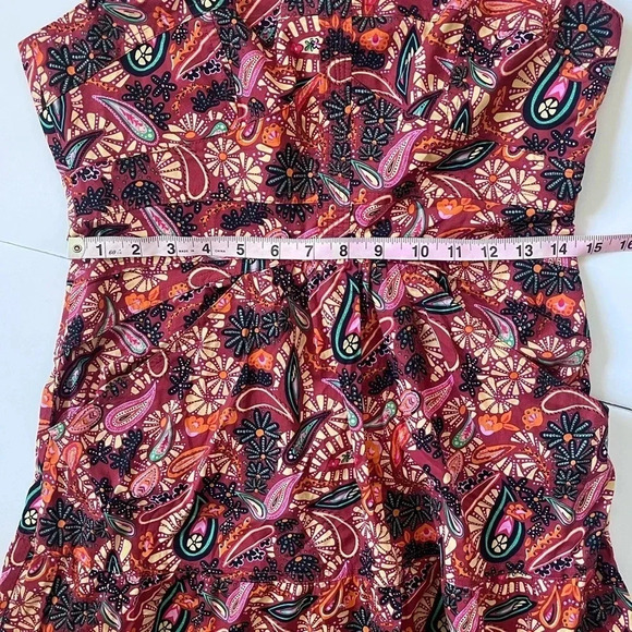 House of Harlow 1960 Revolve Paisley Cotton Halter Maxi Dress Women Size M - Picture 11 of 13